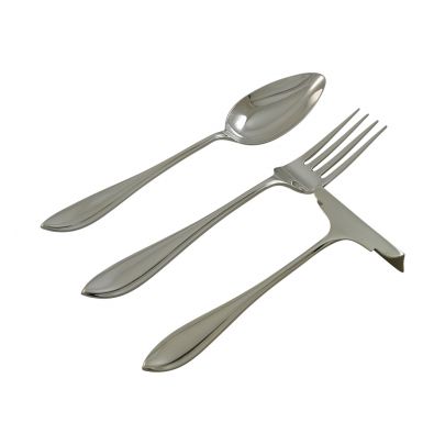 3-delig Zilveren kinderbestekje Puntfilet 14 cm. Zilver Rikkoert Huiscollectie