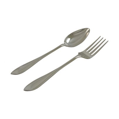 2-delig Zilveren kinderbestekje Puntfilet 16 cm. Zilver Rikkoert Huiscollectie