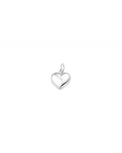 Zilveren hanger hart 10,5 mm.