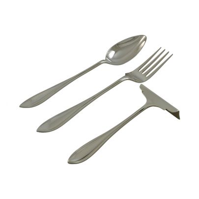 3-delig Zilveren kinderbestekje Puntfilet 16 cm. Zilver Rikkoert Huiscollectie