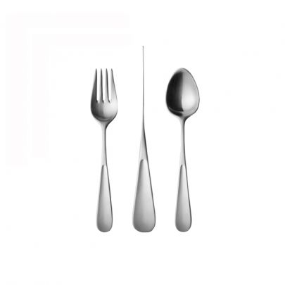 Georg Jensen 3-delig edelstalen kinderbestekje Vivianna, 3361500 Edelstaal Georg Jensen